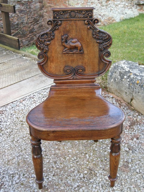 Irish Oak Hall Chair 1810